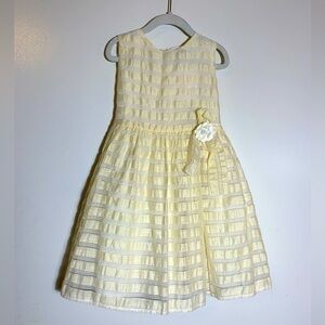 Lesy by Lisetta Cosi NWT yellow, sleeveless tulle girls dress sz 4